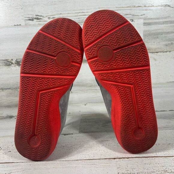 Jordan Eclipse Kids Lace Up Sneaker Athletic Shoes Gray Orange Size 7Y - Picture 7 of 8